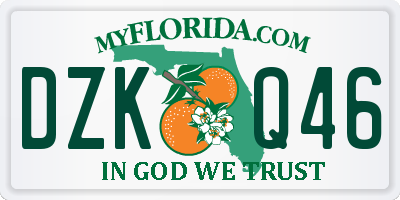FL license plate DZKQ46