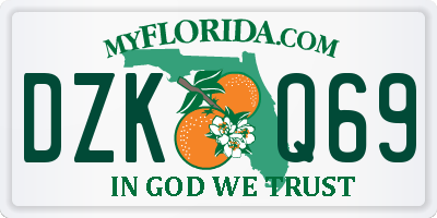 FL license plate DZKQ69