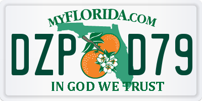 FL license plate DZPD79