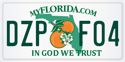 FL license plate DZPF04