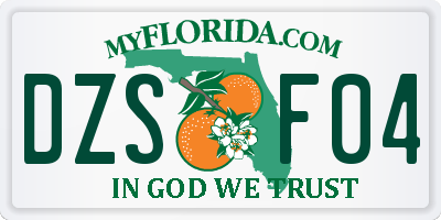 FL license plate DZSF04
