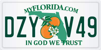 FL license plate DZYV49