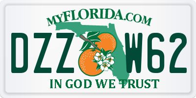 FL license plate DZZW62