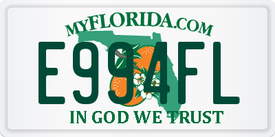 FL license plate E994FL