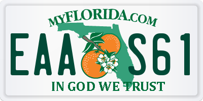 FL license plate EAAS61