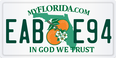FL license plate EABE94