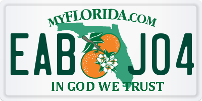 FL license plate EABJ04