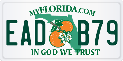 FL license plate EADB79