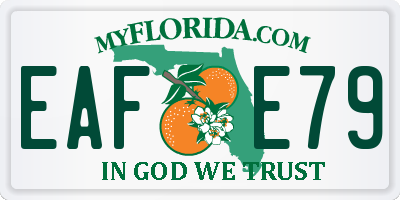 FL license plate EAFE79