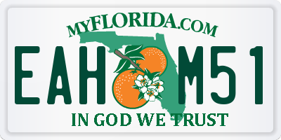 FL license plate EAHM51