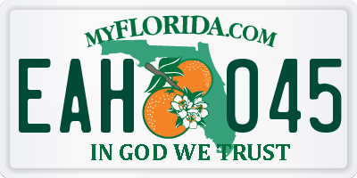 FL license plate EAHO45