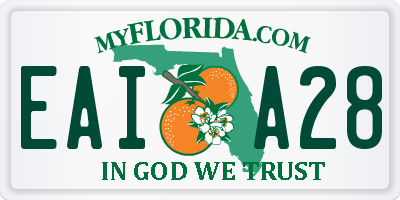 FL license plate EAIA28