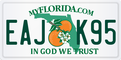 FL license plate EAJK95