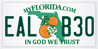 FL license plate EALB30