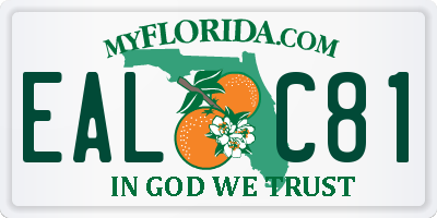 FL license plate EALC81