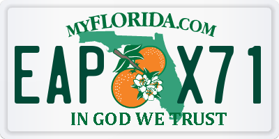 FL license plate EAPX71