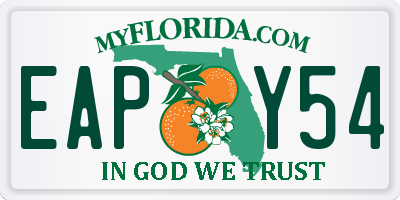 FL license plate EAPY54