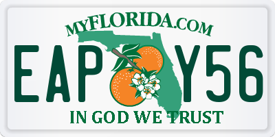 FL license plate EAPY56