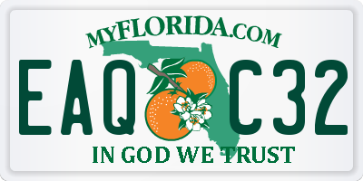 FL license plate EAQC32