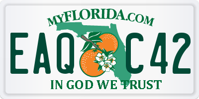 FL license plate EAQC42