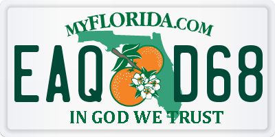 FL license plate EAQD68