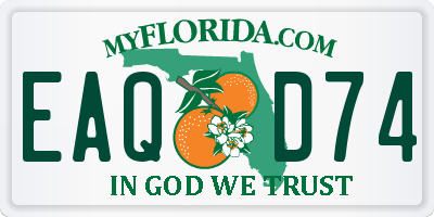 FL license plate EAQD74