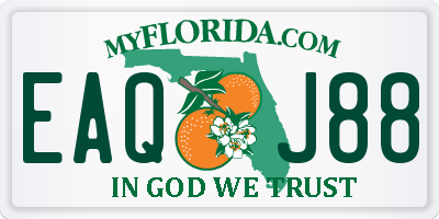 FL license plate EAQJ88