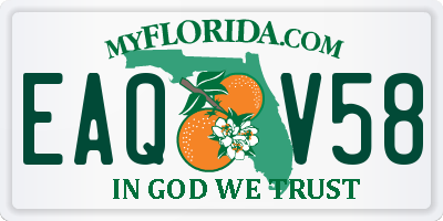FL license plate EAQV58