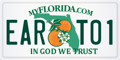 FL license plate EART01