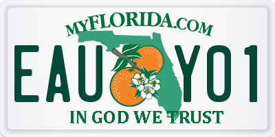 FL license plate EAUY01