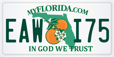 FL license plate EAWI75