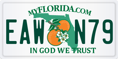 FL license plate EAWN79