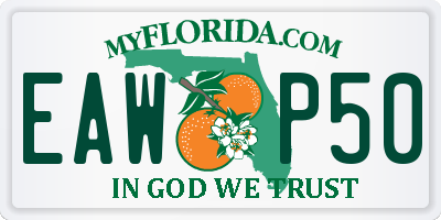 FL license plate EAWP50
