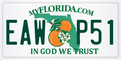 FL license plate EAWP51
