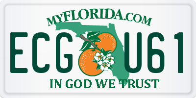 FL license plate ECGU61