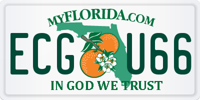 FL license plate ECGU66