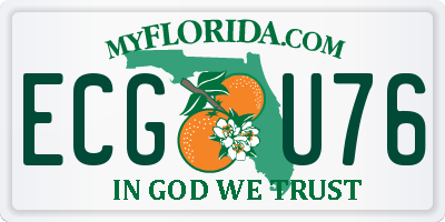 FL license plate ECGU76