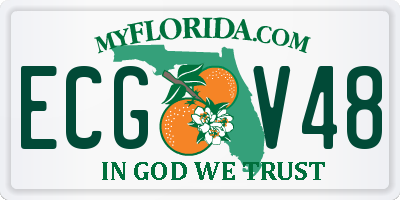 FL license plate ECGV48
