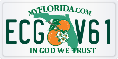 FL license plate ECGV61