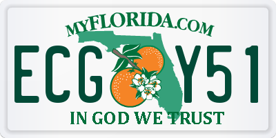 FL license plate ECGY51