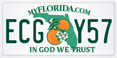 FL license plate ECGY57