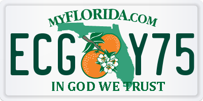 FL license plate ECGY75