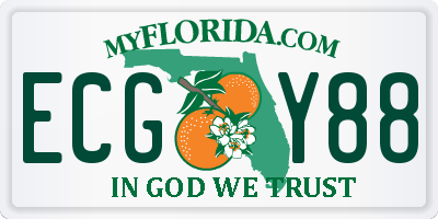 FL license plate ECGY88