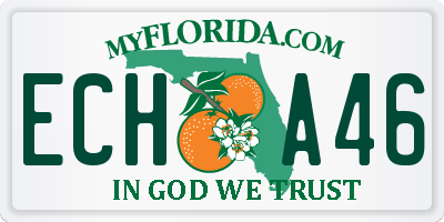 FL license plate ECHA46