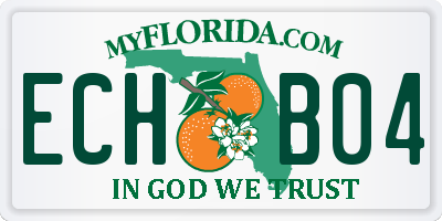 FL license plate ECHB04