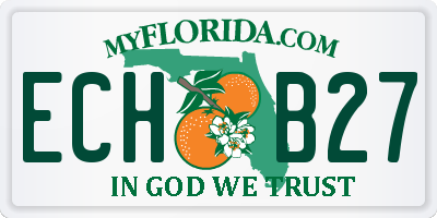 FL license plate ECHB27