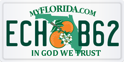 FL license plate ECHB62