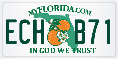 FL license plate ECHB71