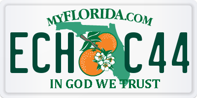 FL license plate ECHC44