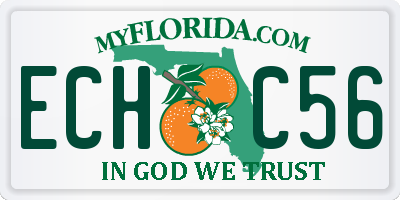 FL license plate ECHC56
